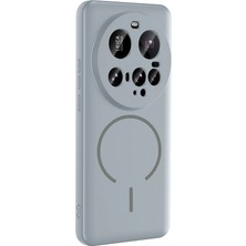 Apsuwa Xiaomi 15 Ultra Kılıf Silikon Meta Magsafe Kablosuz Şarj Özellikli