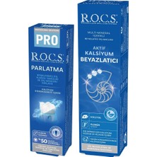 R.o.c.s Aktif Kalsiyum & Pro Parlatma Diş Bakım Seti