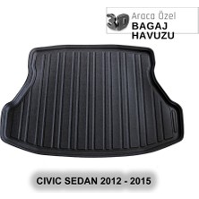 Elorcar Honda Cıvıc Sedan 2012 - 2015 3D Bagaj Havuzu