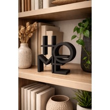 Dekor Atölye Home Yazılı Dekoratif Masa Üstü Obje – Modern ve Şık Ev Dekoru