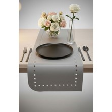 Grand Fine Art 1 Adet Deri RUNNER-40X140 Cm-Deri Masa Örtüsü