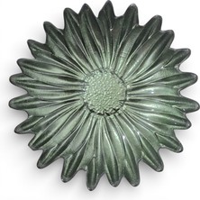 Sudedi Home Yeşil Çiçek Form Cam Kase – Mutfak ve Sunum Için (1 Adet)