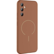 Adige Samsung Galaxy A14 Kılıf Silikon Meta Araç Tutucu Özellikli
