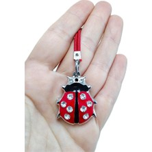 Biuti Dikiz Ayna Süsü, Metal Kırmızı Uğur Böceği Türkiye Araba Dekoru Hediyelik, Yeni Araba Hediyesi