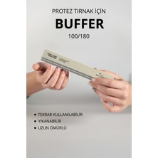 Normadia Gri Dikdörtgen Tırnak Törpü ve Buffer 100/180, Pratik ve Şık Tasarım