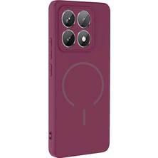 Adige Xiaomi 14T Pro Kılıf Silikon Meta Magsafe Kablosuz Şarj Özellikli