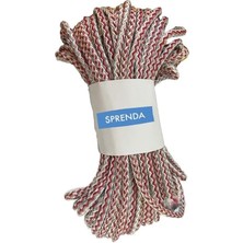 Sprenda 10 Metre 8 mm Kalınlık Örgü Ip Halat Branda Çadır Tente Bağlama Ipi