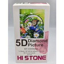 Duck Hoby Hi Stone 50X40 cm Boncuklu Taş Mozaik Elmas Goblen Pano Tablo Renkli Görsel Sanatsal Hobi