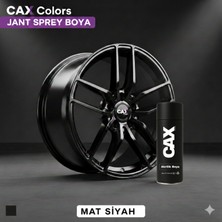Cax Mat Siyah Jant Sprey Boya 400ML - Isıya Dayanıklı, Balata Tozu Tutmayan Profesyonel Yenileme