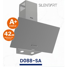 Ferre Silentart D088-SA Gri Duvar Tipi Davlumbaz