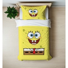 Hediyechy Sünger Bob Temalı Tek Kişilik Nevresim Takımı