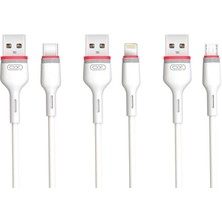 Xo NB-P171 Usb-A To 1000MM Mikro USB Şarj Data Kablosu - Hızlı Şarj Desteği