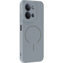 Apsuwa Xiaomi Redmi Note 15C Kılıf Silikon Meta Araç Tutucu Özellikli