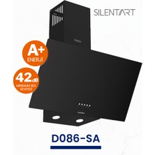 Ferre Silentart D086-SA Siyah Duvar Tipi Davlumbaz