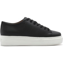 Derimod Erkek Siyah Bağcıklı Kalın Tabanlı Deri Sneaker 26SFD6107FT