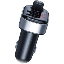 Xo BCC10 MP3 3.1A FM ​​Verici Özellikli Cep Telefonlarıyla Uyumlu Bluetooth Araç Şarj Cihazı