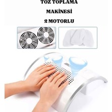 Normadia Iki Motorlu 80W Tırnak Toz Toplama Makinesi, Profesyonel Kullanım Için