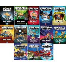 Altın Kitaplar Köpek Adam Seti 1-2-3-4-5-6-7-8-9-10-11-12-13 Dav Pilkey