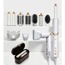 Özbience 9'lu Çok Fonksiyonlu Saç Şekillendirme Seti, Iyonik Kurutma ve Maşa