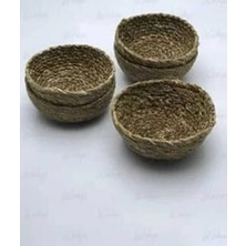 Sween Home 3 Adet Hasır Örme Çerezlik 14 cm