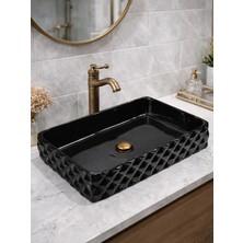 Fualora Seramik Çanak Lavabo Batarya Deliksiz 60*34*12 cm