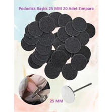 Normadia Pedikür Disk Pododisk Pro S 25MM, Ponza Disk 1 Adet, Zımpara Seti 20'li