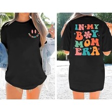 Stelol Bisiklet Yaka Kısa Kol Baskılı T-Shirt - Siyah