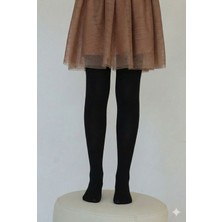 Bemp 2'li 50 Den Düz Çocuk Külotlu Çorap Siyah - 11-12 Yaş