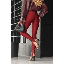 Stelol Kadın Yüksek Bel Topuk Altından Geçmeli Dalgıç Tayt