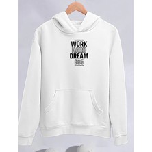 Stelol Kışlık Üç Iplik Kapşonlu Sweatshirt - Beyaz