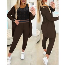 Stelol Kadın Uzun Kollu Krep Üçlü Takım