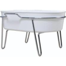 Normadia Pratik ve Şık Metal Ayaklı Pedikür Leğeni, Konforlu Bakım Sağlar