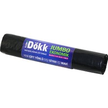 DS LLC 180 Adet FLOREX-619 Dökk Eco Jumbo Çift Yönlü  20PCS 80X110CM Çöp Torbası 9X20=180 (4887)