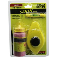 DS LLC 30MT - 100 gr - Kırmızı Toz Boyalı Çırpı Ipi - Su Terazisi (4887)