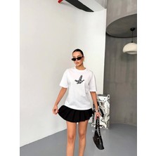 Stelol Kısa Kol Baskılı T-Shirt - Beyaz