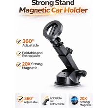 Montbell 360° Ayarlanabilir Güçlü Manyetik Araç Içi Telefon Tutucu – Tek Dokunuşla Sabitleme