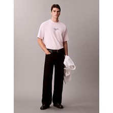 Calvin Klein Erkek Ss Relaxed Fit Grafik Detaylı T-Shirt
