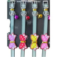 DS LLC Ieg™ Kurdeleli ve Zilli Silikon Kedi Tasması DSLLCRS-ETIEG34