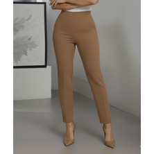 Stelol Kadın Yüksek Bel Ithal Krep Pantolon