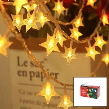 DS LLC Gün Işığı - Yıldız 3mt Pilli 2 Fonksiyonlu Peri LED - Dekor Lamba (4887)