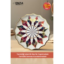 Enza Prizma Çay Kahve Kahvaltılık ve Sunum Tepsisi 38 cm