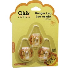 DS LLC 3pcs Leo Askı Şeffaf Askı Yapışkanlı Montaj (4887)