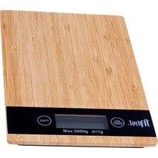 DS LLC Dijital Bambu Mutfak Terazi 5kg TF-1007 (4887)