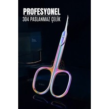 Normadia Profesyonel 304 Çelik Rainbow Manikür Et Makası - Güçlü ve Şık Tasarım