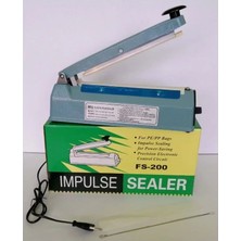 DS LLC 20CM  Metal Gövde Poşet Ağzı Yapıştırma Kapatma Makinası FS-200 (4887)