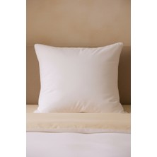 Asev Tekstil Softia Pamuklu Beyaz Boncuk Silikon Dolgulu Yastık - 800GR