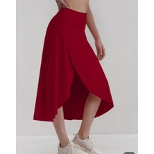 Stelol Kadın Cep Detay Taytlı Sandy Etek