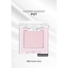 MISSHA Işıltılı Kremsi Dokulu Tekli Göz Farı Mıssha Modern Shadow Pot (302 Hidden Blue)
