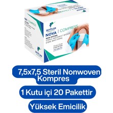 7,5x7,5 Nova Steril Nonwoven Kompres 1 Kutu