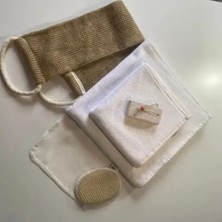 DS LLC Ieg™ %100 Keten 6'lı Banyo Hamam Seti DSLLCRS-ETIEG34